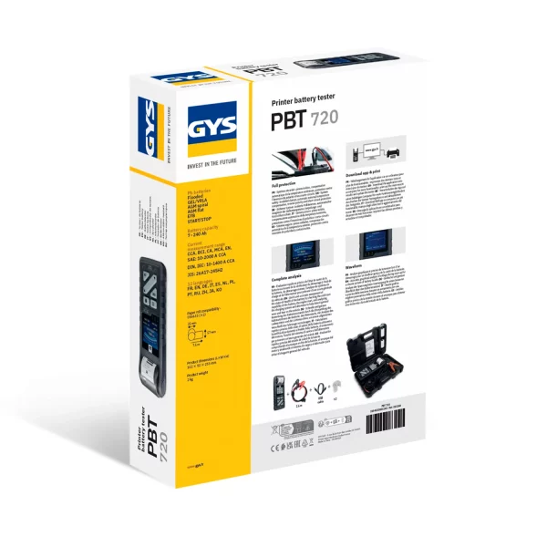 GYS PBT720 Professional Battery Tester Packaging